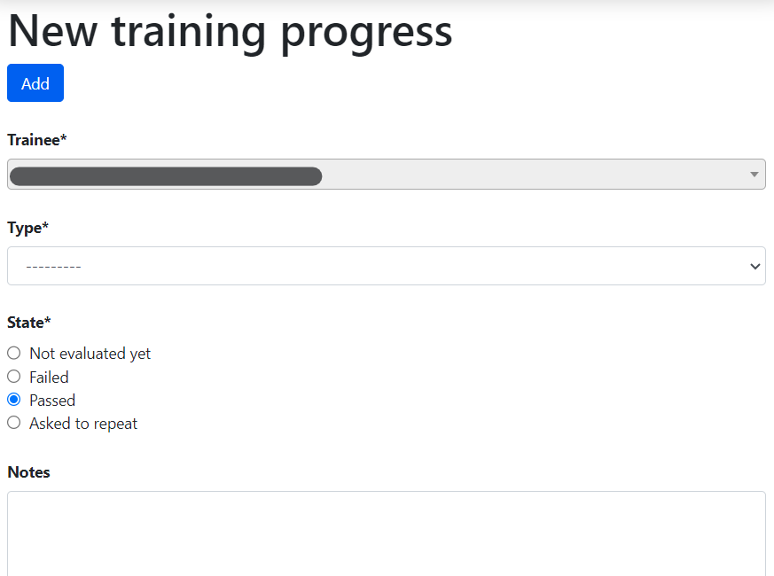 AMY training progress steps